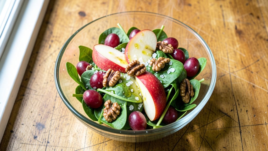 Apple Grape Walnut Salad Recipe: Crunchy Nutty Sweetness With Tart Bite