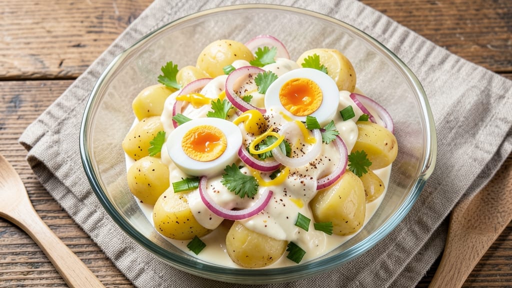 Mrs Gerry's Classic Potato Salad Recipe: Old-Fashioned Creaminess With Celery Crown Crunch