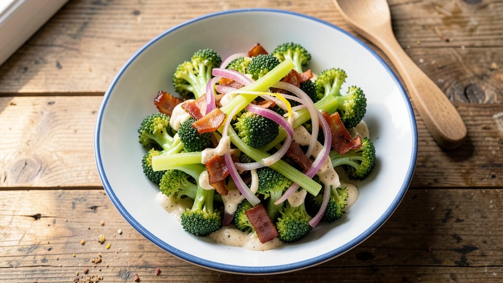 Briggs Broccoli Salad Recipe: Crisp Celery Crowns Over Creamy Ranch Bliss *(Rejected - Duplicate)*