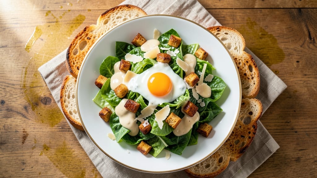 Caesar Salad Recipe NYT: Crispy Croutons and Anchovy-Infused Creaminess