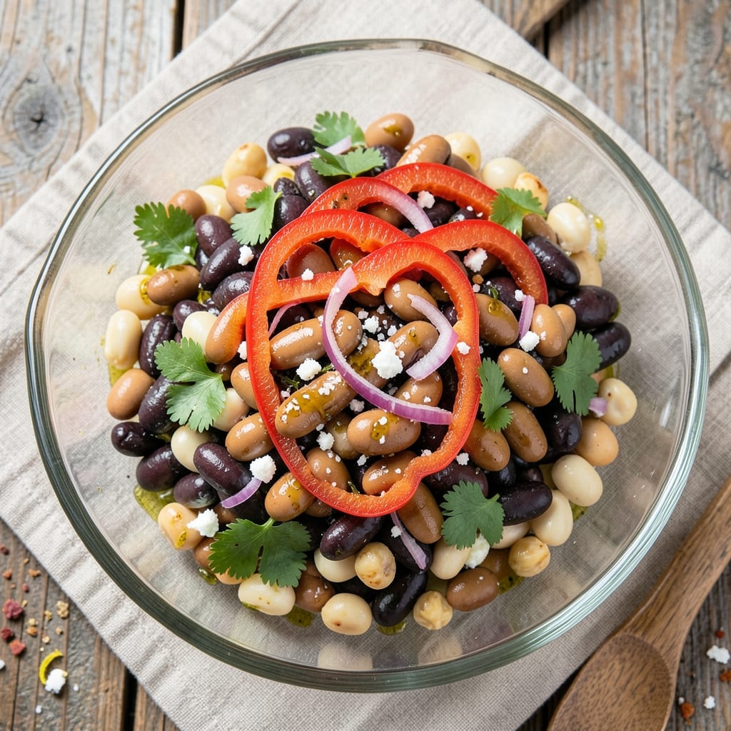 Six Bean Salad Recipe: Pantry Staples Meet Vibrant Summer Freshness