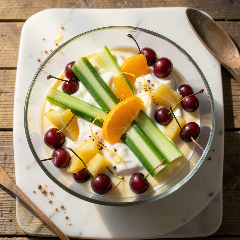 Ambrosia Salad Recipe With Yogurt: Crisp Celery and Citrus Brightness
