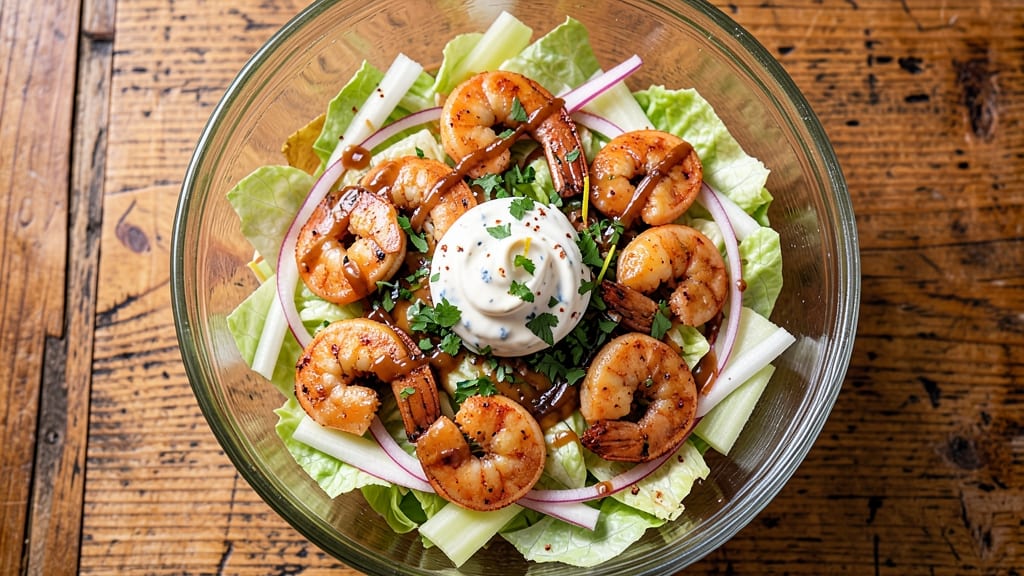 Buffalo Shrimp Salad Recipe: Spicy Kick Meets Cool Creamy Ranch Fusion