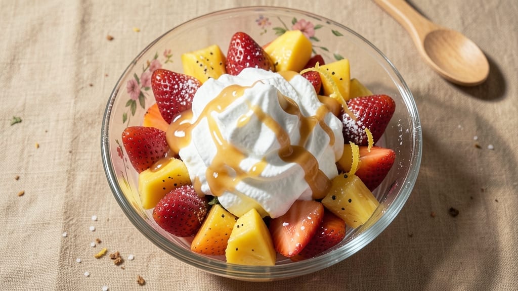 Fruit Salad Recipe with Cool Whip and Condensed Milk: Ultra-Creamy Layered Dessert Delight
