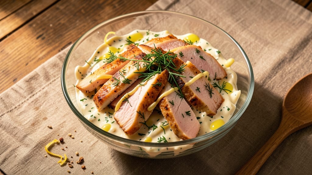 Calvin's Market Chicken Salad Recipe: Herb-Infused Mayonnaise with Perfectly Chopped Celery