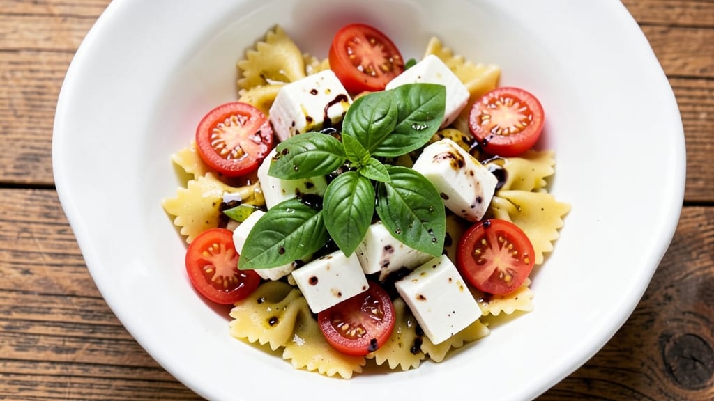 Caprese Pasta Salad Recipe Pioneer Woman: Fresh Mozzarella and Tomato Bites Over Al Dente Pasta