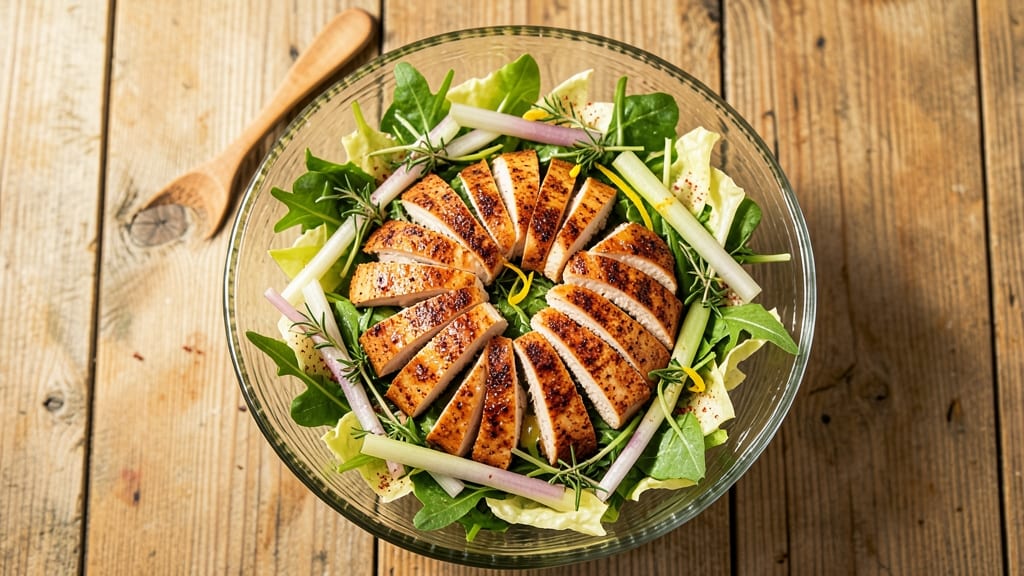 Award-Winning Smoked Chicken Salad Recipe: Charred Celery Crowns Over Smoky Herb Velouté