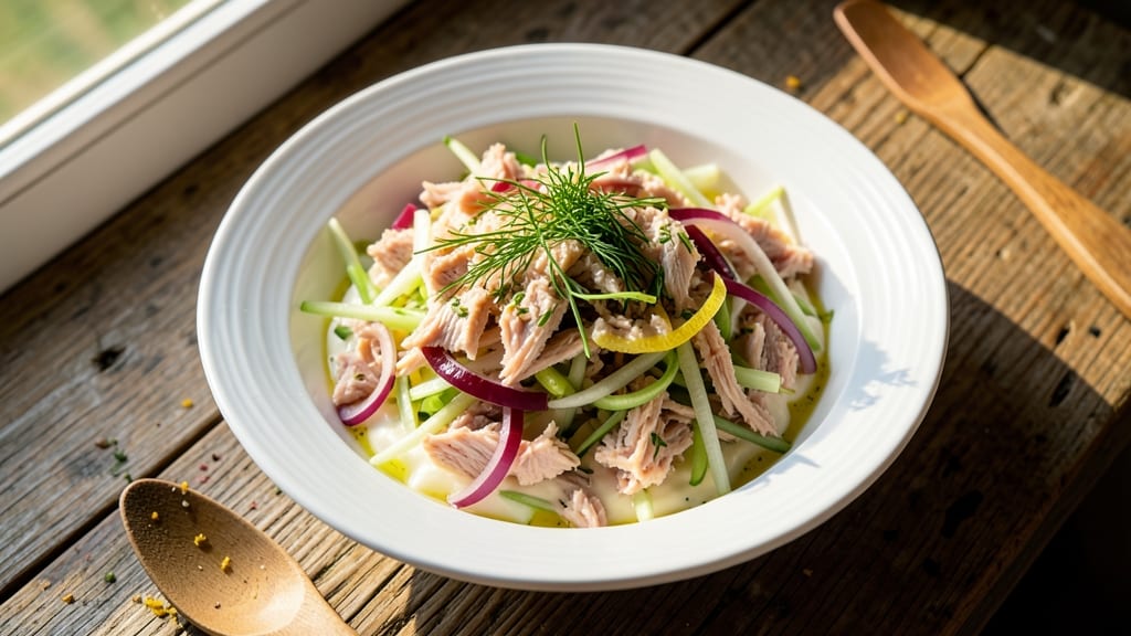 Bagel Store Tuna Salad Recipe: Crunchy Celery Crowns Over Creamy Lemon-Dill Bliss