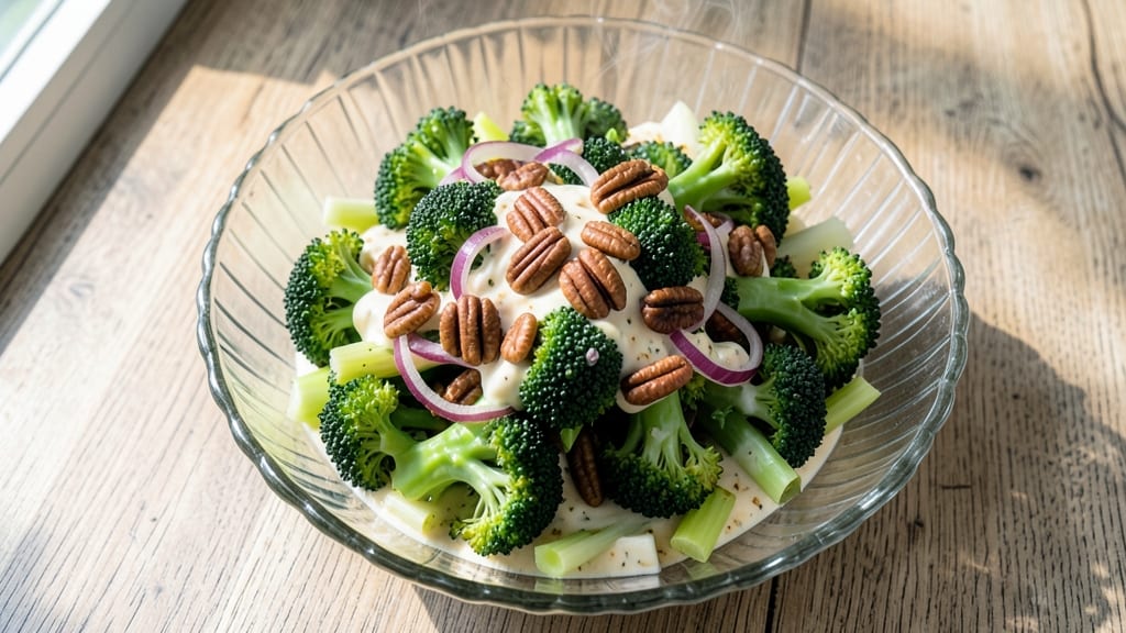 Broccoli Pecan Salad Recipe: Sweet-Savory Crunch With Toasted Nutty Depth