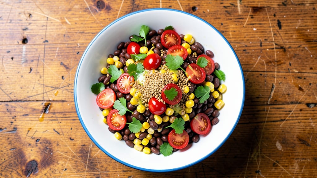 Black Bean Corn Tomato Cilantro Salad Recipe: Zesty Lime and Cumin Brightness in 20 Minutes