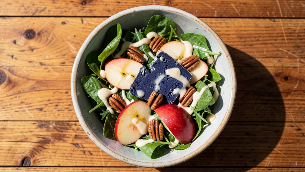 Asheville Salad Recipe: Smoky Blue Cheese and Apple Crunch Delight