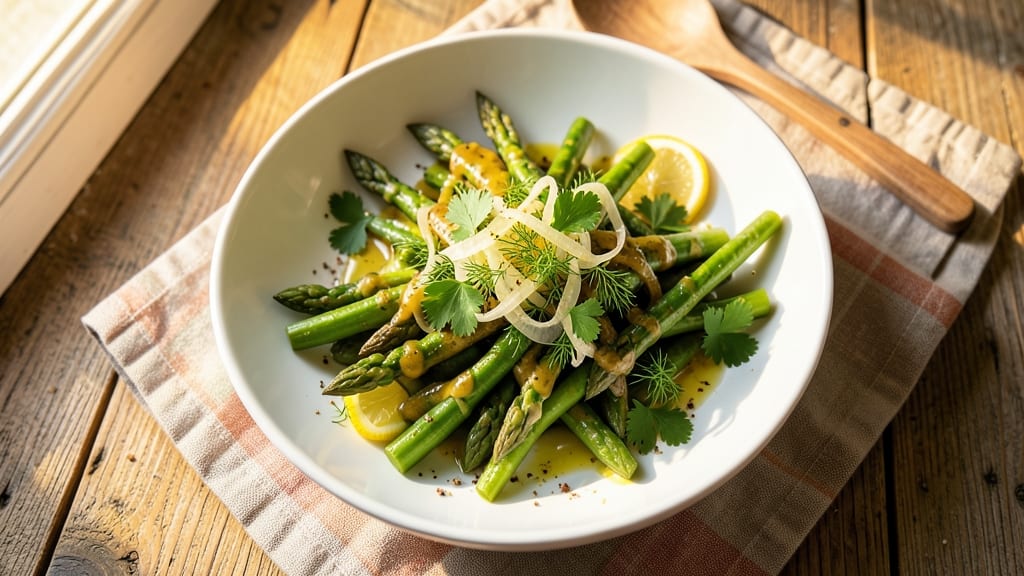 Asparagus Salad Recipe Ideas: Crisp-Topped Brightness With Lemon Herb Zing