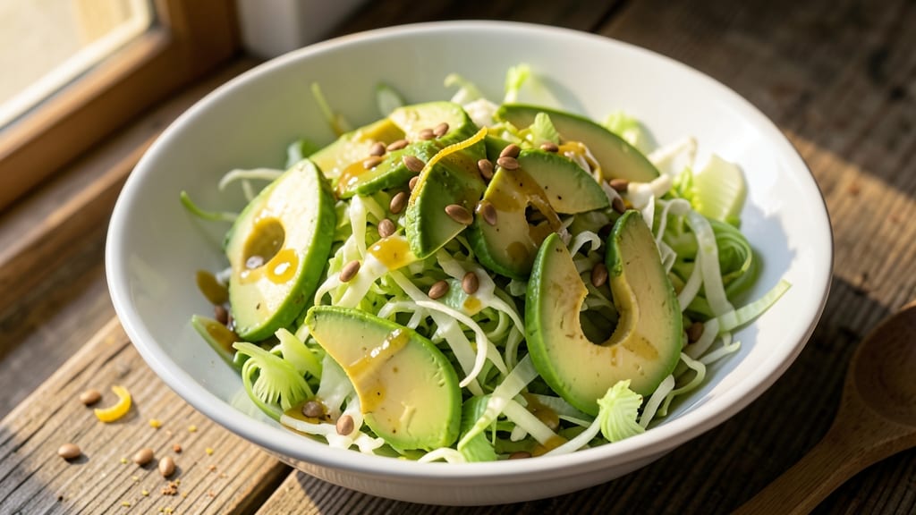 Avocado Cabbage Salad Recipe: Crisp Celery Crowns Meet Creamy Avocado Zing