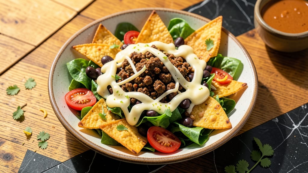 Café Rio Taco Salad Recipe: Tortilla-Stripped Crunch Over Zesty Lime Ranch