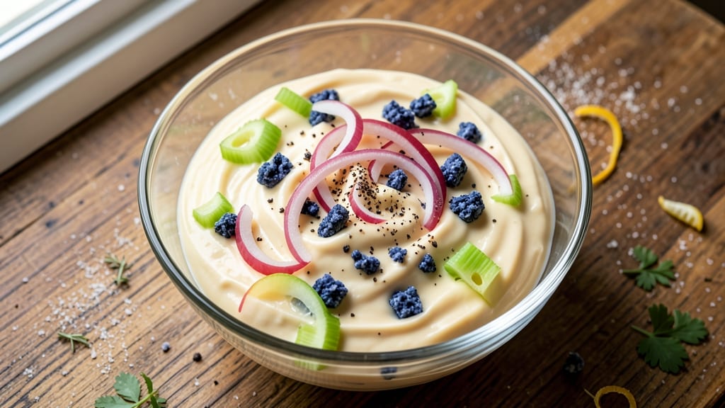 Buddy's Pizza Salad Dressing Recipe: Crisp Celery Crowns Over Creamy Blue Cheese Bliss
