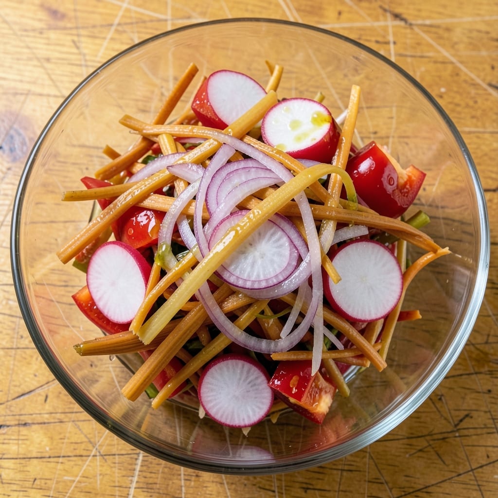 24 Hour Vegetable Salad Recipe: Crisp Celery and Tangy Vinaigrette Magic