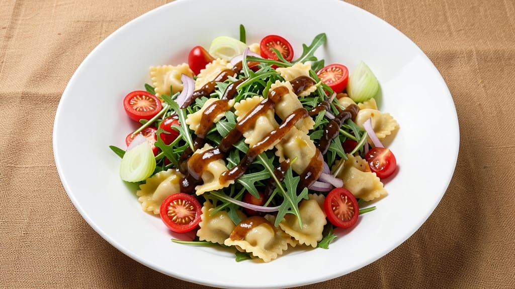 Balsamic Tortellini Salad Recipe: Creamy Cheese and Crisp Celery Crowns