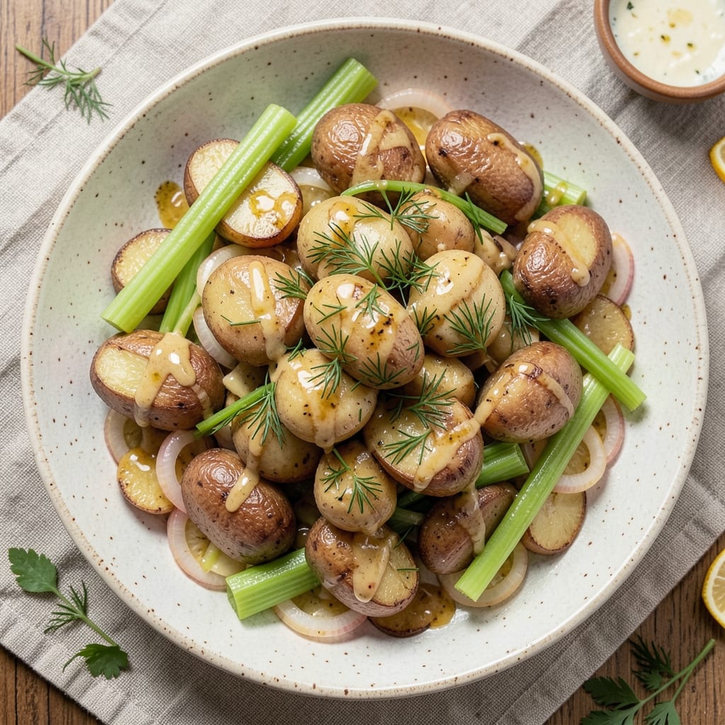3-Lb Potato Salad Recipe: Bold Celery and Mustard Crunch Without Mayo