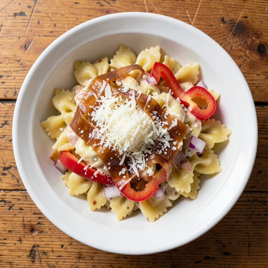 3 Cheese Pasta Salad Recipe: Triple-Cream Cheese Crunch Without Mayo