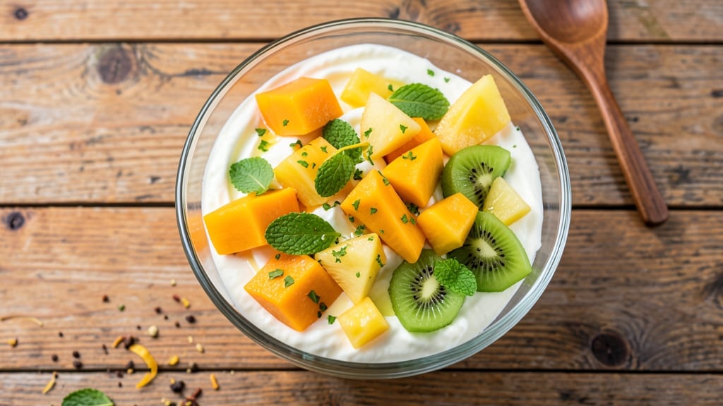 Bionico Fruit Salad Recipe: Creamy Yogurt Base with Tropical Twist