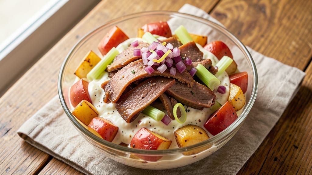 Canned Corned Beef Salad Recipe: Smoky, Savory Bite With Crisp Celery Twists