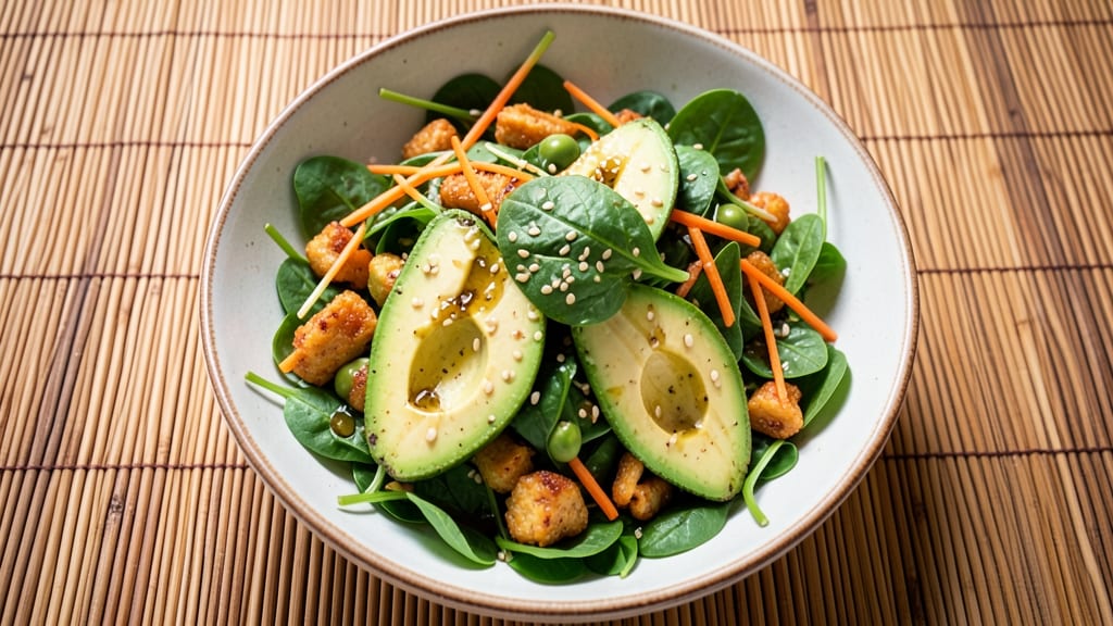 Asian Avocado Salad Recipe: Crispy Sesame Edamame and Citrus-Lime Zing