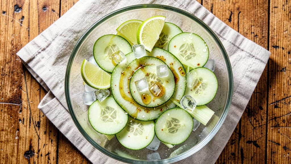 Bar Acuda Cucumber Salad Recipe: Crisp Celery Crowns Over Zesty Lime Vinaigrette