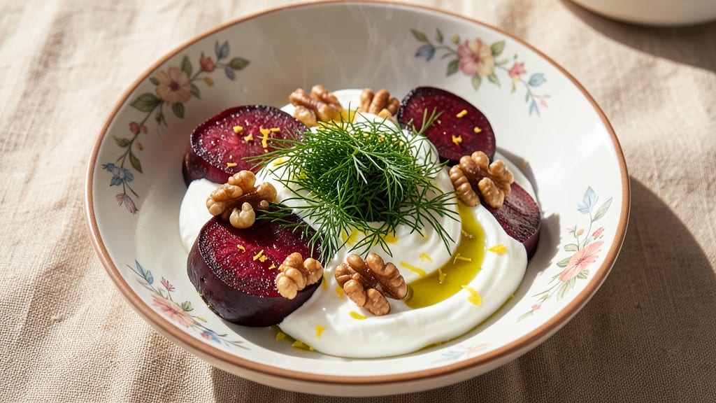 Beetroot and Yoghurt Salad Recipe: Earthy Sweetness Meets Cool Creamy Crunch
