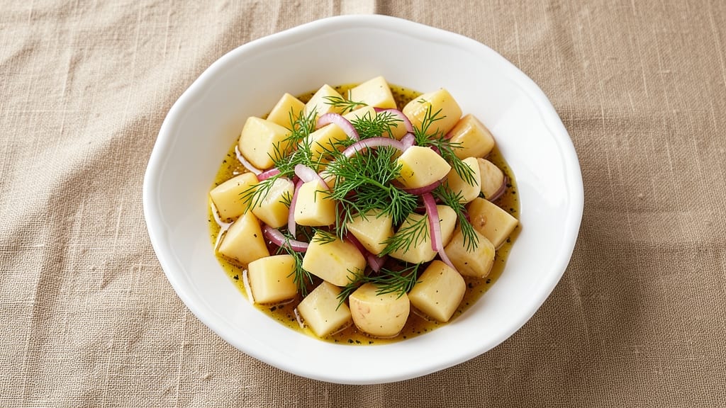 Martha Stewart's German Potato Salad Recipe: Vinegar-Braised Potatoes With Crispy Mustard Dressing