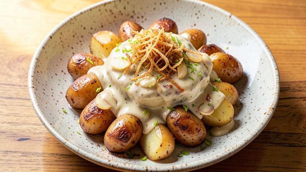 Arabic Potato Salad Recipe: Lemon-Tahini Zing With Crisp Celery Crowns