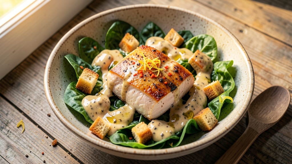 Authentic Chicken Caesar Salad Recipe: Crispy Croutons and Parmesan Harmony
