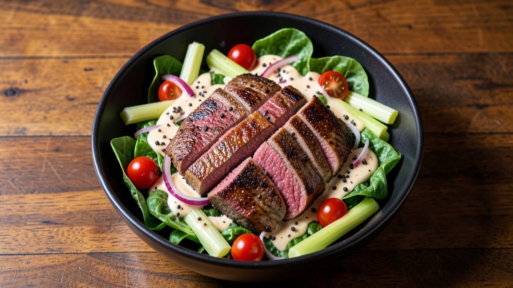 Applebee's Steak Salad Recipe: Crisp Celery Crowns Over Smoky Peppercorn Dressing